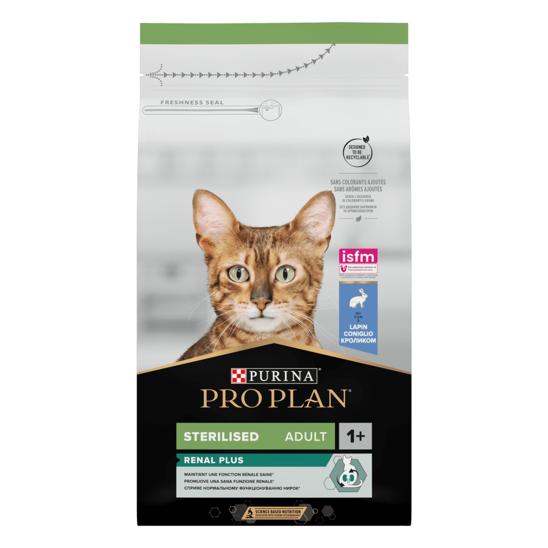 PRO PLAN RENAL PLUS З кроликом для стерилізованих котів Purina