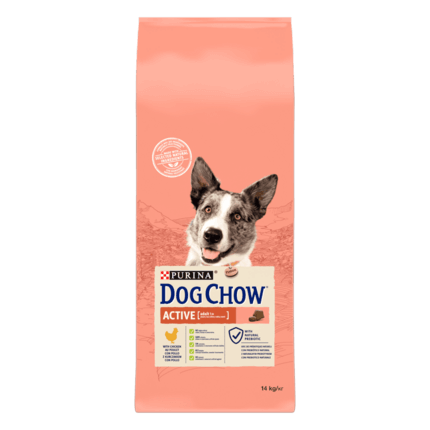 Dog Chow® сухий повнораціонний корм для дорослих активних та робочих собак, з куркою.