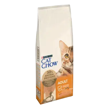 CAT CHOW® Сухий повнораціонний корм для дорослих котів, з качкою