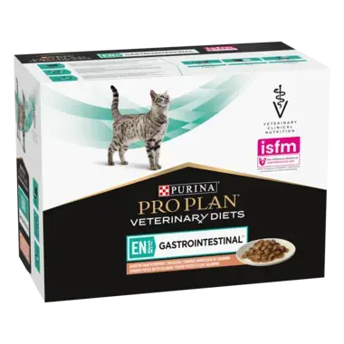PRO PLAN® EN St/Ox Gastrointestinal. Ветеринарна дієта для котів для зменшення розладів кишкової абсорбції. З лососем.