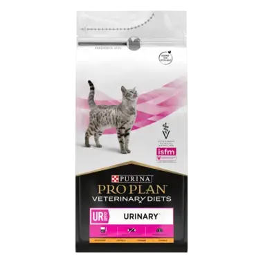 PRO PLAN® UR URINARY. Ветеринарна дієта для котів для розчинення та зниження утворення струвітних каменів.