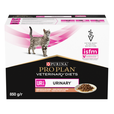 PRO PLAN® UR URINARY. Ветеринарна дієта для котів для розчинення струвітних каменів. З лососем.