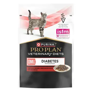 PRO PLAN® DM Diabetes Management. Ветеринарна дієта для дорослих котів для регулювання надходження глюкози (цукровий діабет).